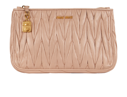 Miu Miu Matelasse Pouch, front view